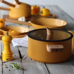 Faitout Ector Induction Aluminium Revêtu 24 Cm Jaune 10 Faitout Ector Induction Aluminium Revêtu 24 Cm Jaune -Fine Kitchenware 108008 3 1 Faitout Ector induction aluminium revetu 24 cm jaune Ogo