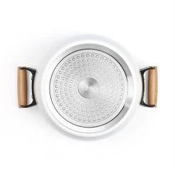 LIVOO Faitout Wood Line Blanc 24 Cm -Fine Kitchenware 116000 3 1 Faitout wood line blanc 24 cm Livoo