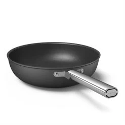 Smeg Wok Aluminium Antiadhésif 30 Cm Noir Mat -Fine Kitchenware 133005 2 4 Wok aluminium antiadhesif 30 cm noir mat Smeg