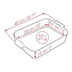 Peugeot Plat Four Rectangulaire Céramique écru 40 Cm -Fine Kitchenware 201168 2 2 Plat four rectangulaire ceramique ecru 40 cm Peugeot