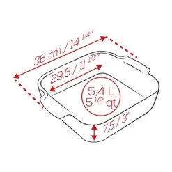 Peugeot Plat Four Carré Céramique écru 36 Cm -Fine Kitchenware 201179 2 2 Plat four carre ceramique ecru 36 cm Peugeot