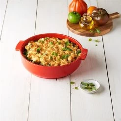 Peugeot Plat Four Rond Céramique Rouge 27 Cm -Fine Kitchenware 201196 2 3 Plat four rond ceramique rouge 27 cm Peugeot