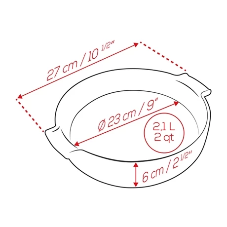 Peugeot Plat Four Rond Céramique Bleu 27 Cm 4 Peugeot Plat Four Rond Céramique Bleu 27 Cm – Image 2