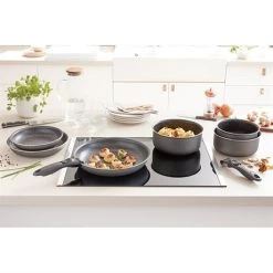 Set 3 Poêles Anti-adhésives Effet Pierre Et Manche Amovible 10 Set 3 Poêles Anti-adhésives Effet Pierre Et Manche Amovible -Fine Kitchenware 20211 3 4 Set 3 poeles anti adhesives Effet Pierre et manche amovible Mathon