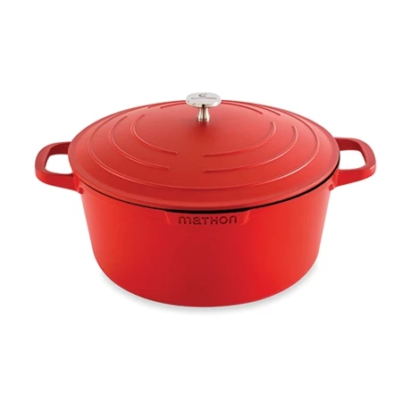 Cocotte Légère Ronde En Fonte D’aluminium 28 Cm 6,7 L Rouge 3 Cocotte Légère Ronde En Fonte D’aluminium 28 Cm 6,7 L Rouge