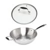 Lot Wok Tout Inox Et Couvercle Verre 30 Cm Excell'Inox -Fine Kitchenware 209005 0 1 Lot wok tout inox et couvercle verre 30 cm Excell Inox Mathon
