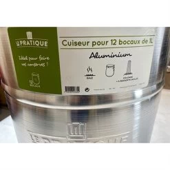 Lot Cuiseur 40 L 12 Bocaux Et Thermomètre à Cadran -Fine Kitchenware 209018 4 1 Lot cuiseur 40 L 12 bocaux et thermometre a cadran Le Pratique
