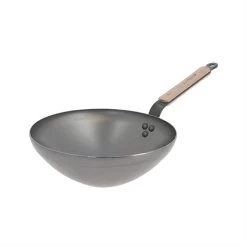 De Buyer Wok Minéral B Bois 28 Cm
