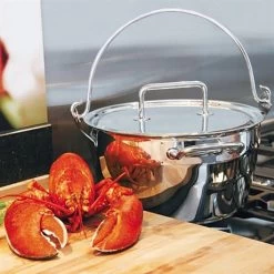 Lot Marmite à Crustacés Confiture 30 Cm Et Couvercle -Fine Kitchenware 273111 1 3 Lot Marmite a crustaces confiture 30 cm et couvercle