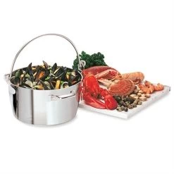 Lot Marmite à Crustacés Confiture 30 Cm Et Couvercle -Fine Kitchenware 273111 3 3 Lot Marmite a crustaces confiture 30 cm et couvercle