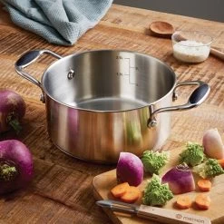 Faitout Tout Inox Excell Inox 20 Cm 3 L -Fine Kitchenware 274023 1 1 Faitout tout inox Excell Inox 20 cm 3 L Mathon