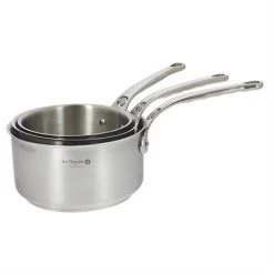 De Buyer Set De 3 Casseroles Milady 16, 18 Et 20 Cm