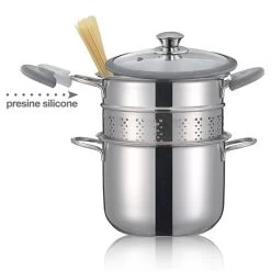 Cuit-pâtes Premium Inox 20 Cm 5 L -Fine Kitchenware 27670 1 3 Cuit pates Premium inox 20 cm 5 L Inoxriv
