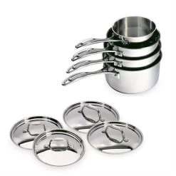 BEKA Lot De 4 Casseroles Et 4 Couvercles Chef De 14 à 20 Cm