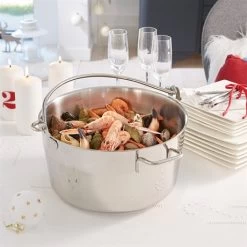 Lot Marmite à Confiture Ou Crustacé Et Couvercle Inox 30 Cm -Fine Kitchenware 279121 2 1 Lot marmite a confiture ou crustace et couvercle inox 30 cm