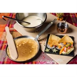 De Buyer Poêle à Crêpes Tôle D'acier Blanc Mineral B Element 24 Cm -Fine Kitchenware 28162 1 2 Poele a crepes tole d acier blanc Mineral B Element 24 cm De Buyer