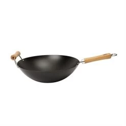Wok Fond Plat Antiadhérent 36 Cm Be A Wok Star