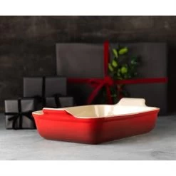 Le Creuset Plat Rectangulaire Céramique 19 Cm Cerise 8 Le Creuset Plat Rectangulaire Céramique 19 Cm Cerise -Fine Kitchenware 301013 2 1 Plat rectangulaire ceramique 19 cm Cerise Le Creuset