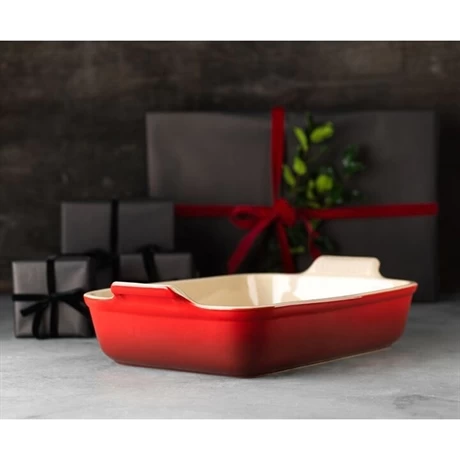 Le Creuset Plat Rectangulaire Céramique 19 Cm Cerise 5 Le Creuset Plat Rectangulaire Céramique 19 Cm Cerise – Image 3