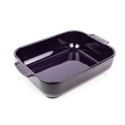 Peugeot Plat Rectangulaire Céramique Aubergine 32 Cm