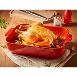 Peugeot Set 2 Petits Plats à Four Rouge Céramique 21 Et 25cm -Fine Kitchenware 309023 2 2 Set 2 petits plats a four rouge ceramique 21 et 25cm Peugeot