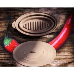 Papillote Rétractable Fond Vapeur En Silicone 30 Cm 1,5 L -Fine Kitchenware 35145 3 5 Papillote retractable fond vapeur en silicone 30 cm 1 5 L Mathon