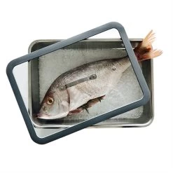 Plat à Four En Inox Avec Couvercle Transparent 36 X 25 Cm -Fine Kitchenware 37114 2 2 Plat a four en inox avec couvercle transparent 36 x 25 cm Inoxriv