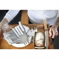 Opinel Coffret 4 Couteaux De Table Lame Micro-dentée 11 Cm Bon Appétit Plus Nuage -Fine Kitchenware 419002 4 2 Coffret 4 couteaux de table lame micro dentee 11 cm Bon Appetit Plus nuage Opinel