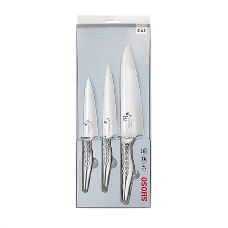 Kai Set 3 Couteaux De Cuisine SHOSO 12 15 18cm 3 Kai Set 3 Couteaux De Cuisine SHOSO 12 15 18cm