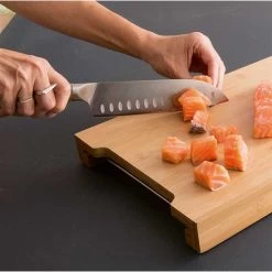 Set De 4 Couteaux Bois D'acacia Et Lame Inox -Fine Kitchenware 471071 2 3 Set de 4 couteaux bois d acacia et lame inox Mathon