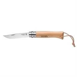 Opinel Couteau Pliant N°8 Lame Inox 8,5 Cm Avec Lanière Baroudeur