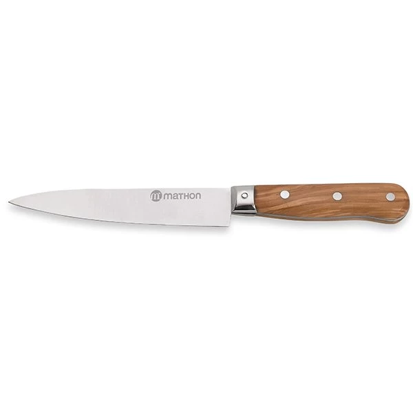 Couteau Chef Bois D'olivier Lame Inox 15 Cm 3 Couteau Chef Bois D'olivier Lame Inox 15 Cm
