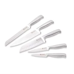 Set De 5 Couteaux De Cuisine En Inox -Fine Kitchenware 471243 4 8 Set de 5 couteaux de cuisine en inox Mathon