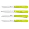 Opinel Set 4 Couteaux Office Lames Lisses Inox 10 Cm Coloris Pomme