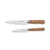 Set Couteau D'office Et Couteau De Chef En Bois D'olivier Et Lame Inox