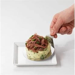 Lot 3 Cercles De Présentation En Inox Avec Poussoir + 3 Supports -Fine Kitchenware 57986 2 4 Lot 3 cercles de presentation en inox avec poussoir 3 supports Mathon