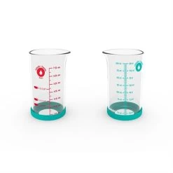 Verre Doseur En Verre Avec Silicone 200 Ml -Fine Kitchenware 620022 3 4 Verre doseur en verre avec silicone 200 ml Pebbly