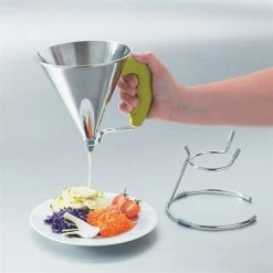 De Buyer Entonnoir à Piston Vert 9 De Buyer Entonnoir à Piston Vert -Fine Kitchenware 67351 3 1 Entonnoir a piston vert De Buyer